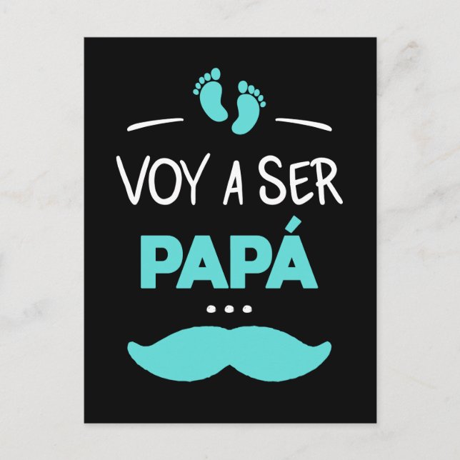 Voy a ser papa postcard (Front)