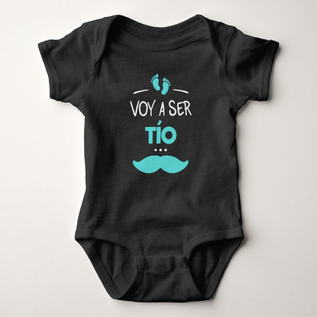 Voy a ser tio baby bodysuit (Front)
