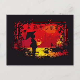 voyage au japon postcard