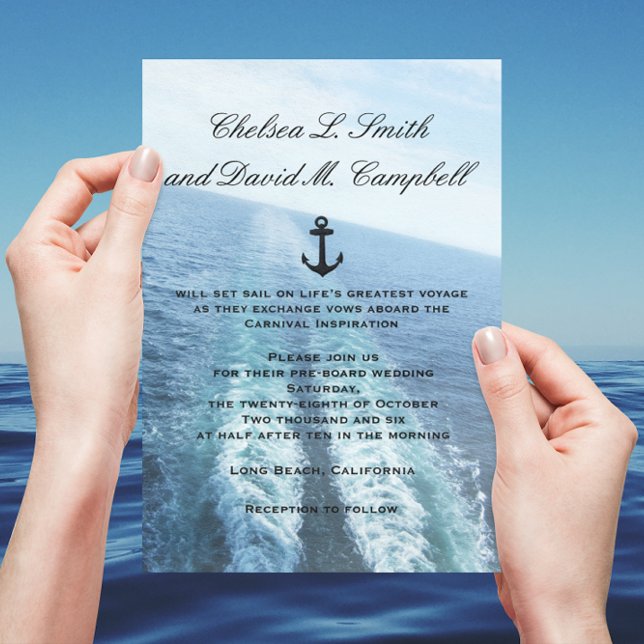 ©Voyage of Love|Cruise Ship/Destination Wedding Invitation (Creator Uploaded)