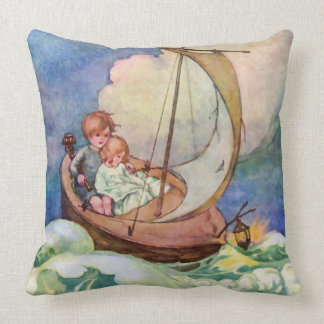 Voyage to Fairyland Vintage Cushion