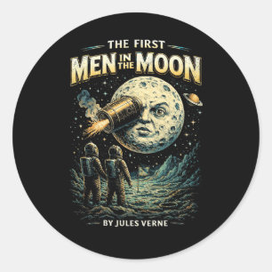 Voyage to the Moon Classic Round Sticker