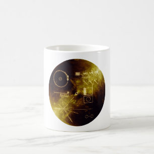 Voyager 1 + 2 Sounds of Earth Record Gold Cover Coffee Mug