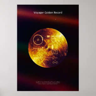 Voyager 1 Golden Record - poster