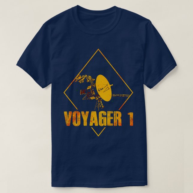 Voyager 1 Interstellar Space Probe 3 T-Shirt (Design Front)