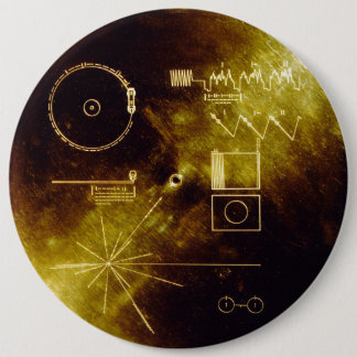 Voyager Golden Record 6 Cm Round Badge