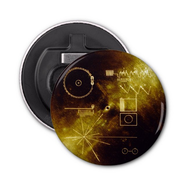 Voyager Golden Record Bottle Opener (Front)
