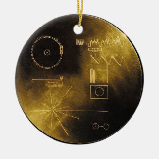 Voyager Golden Record Ceramic Tree Decoration