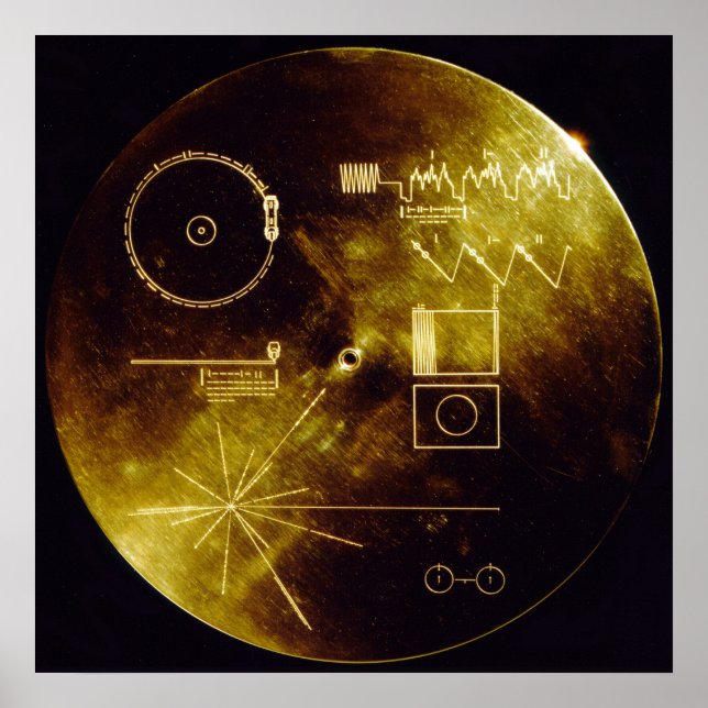 Voyager Golden Record Poster (Front)