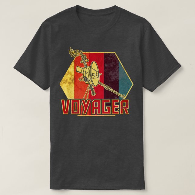 Voyager Interstellar Space Probe T-Shirt (Design Front)