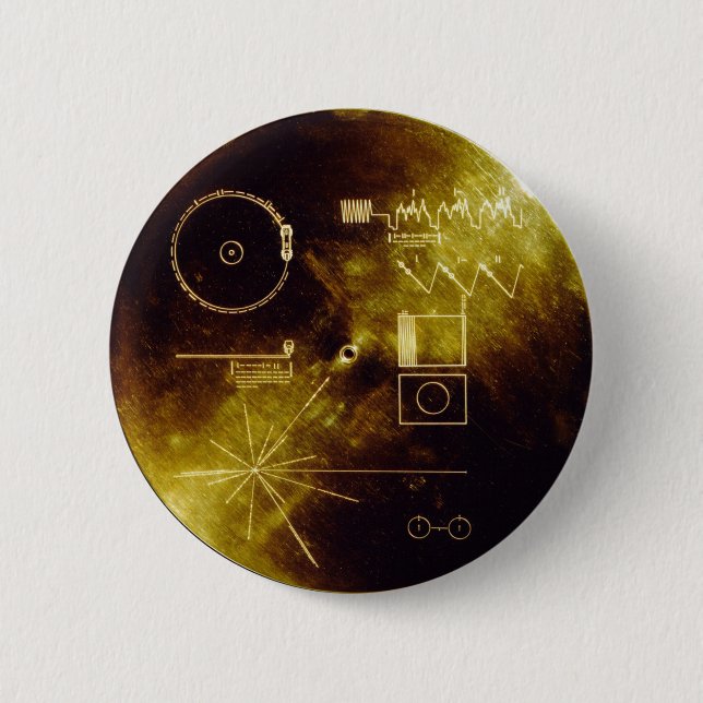 Voyager Message 6 Cm Round Badge (Front)