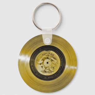 Voyager Spacecraft Golden Record Key Ring