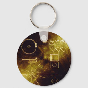Voyager's Golden Record Key Ring
