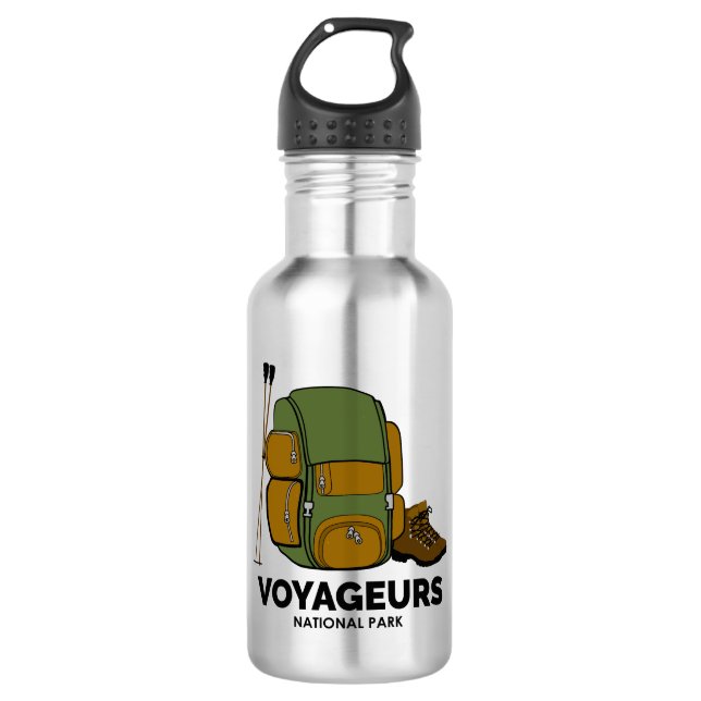 Voyageurs National Park Backpack 532 Ml Water Bottle (Front)
