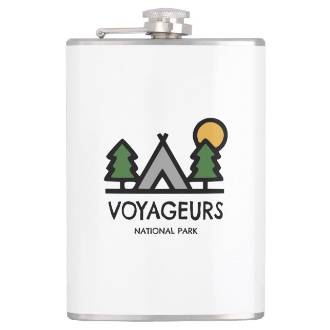 Voyageurs National Park Hip Flask (Front)