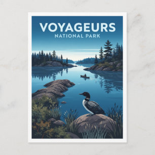 Voyageurs National Park International Falls Travel Postcard