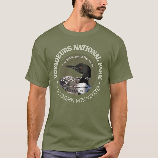 Voyageurs National Park (Loon) T-Shirt (Front)
