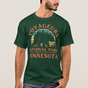Voyageurs National Park Minnesota Bear Nature Hiki T-Shirt
