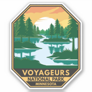 Voyageurs National Park Minnesota Sunset Emblem