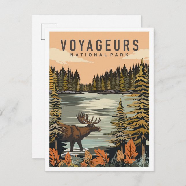 Voyageurs National Park Minnesota Travel Postcard (Front/Back)