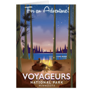 Voyageurs National Park Minnesota travel poster