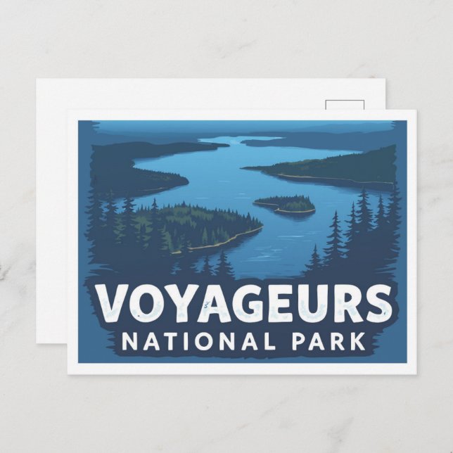 Voyageurs National Park Minnesota USA Travel Postcard (Front/Back)