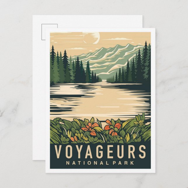 Voyageurs National Park Minnesota USA Travel Postcard (Front/Back)