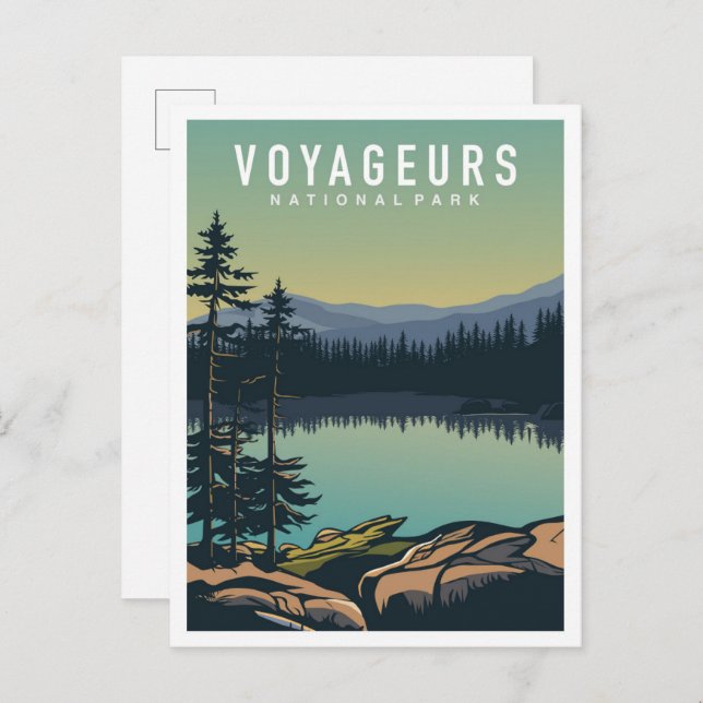 Voyageurs National Park Minnesota USA Travel Postcard (Front/Back)