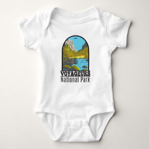 Voyageurs National Park Minnesota Vintage Baby Bodysuit