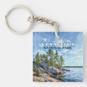 Voyageurs National Park Rainy Lake Minnesota Key Ring