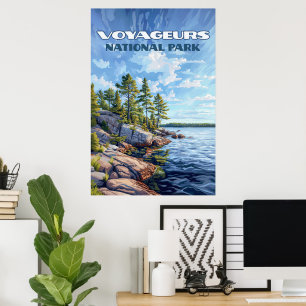 Voyageurs National Park Rainy Lake Minnesota Poster