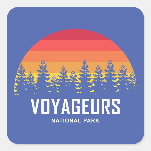 Voyageurs National Park Square Sticker (Front)