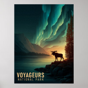 Voyageurs National Park Vintage Poster