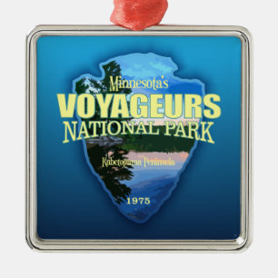 Voyageurs NP (arrowhead) Metal Ornament