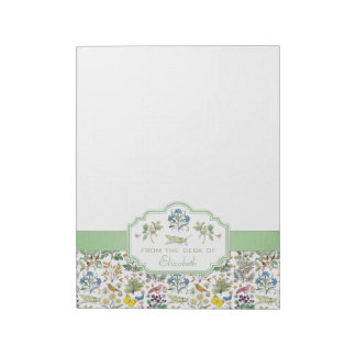 Voysey Apothecary's Garden Custom Notepad
