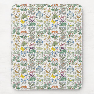 Voysey Apothecary's Garden Pattern Mousepad