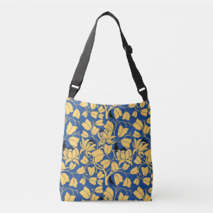 Voysey Tulip Tree Pattern Arts and Crafts Crossbody Bag