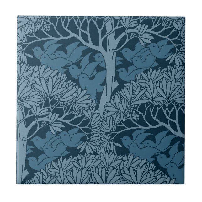 Voysey's "Savaric" Ceramic Tile (Front)