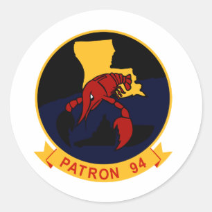 VP-94 Crawfishers Classic Round Sticker