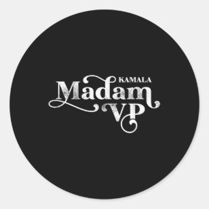 Vp Kamala Harris Madam Vice President Classic Round Sticker