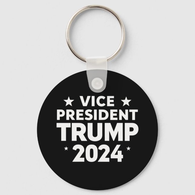 VP Trump Funny Election Joe Biden Funny Quote  Key Ring (Front)