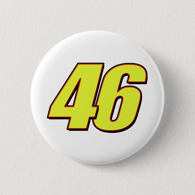 VR46redline 6 Cm Round Badge (Front)