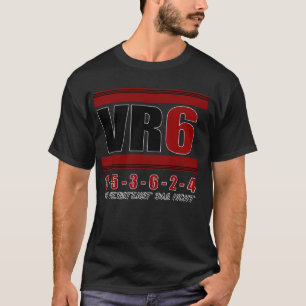 VR6 Engine Tuning Golf Car Cylinder Ignition Order T-Shirt