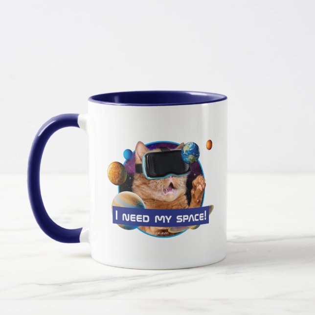 VR Cat In Space Mug (Left)