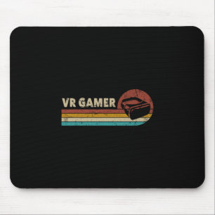 Vr Gamer Vintage Video Games For Boys Men Funny Re Mouse Pad