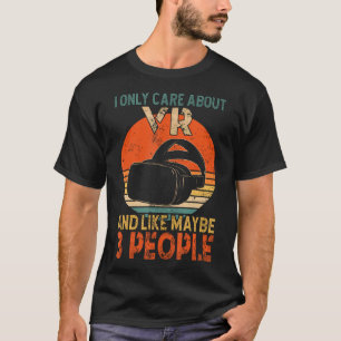 Vr Gamer Vr Player Virtual Reality Vr Game Video G T-Shirt