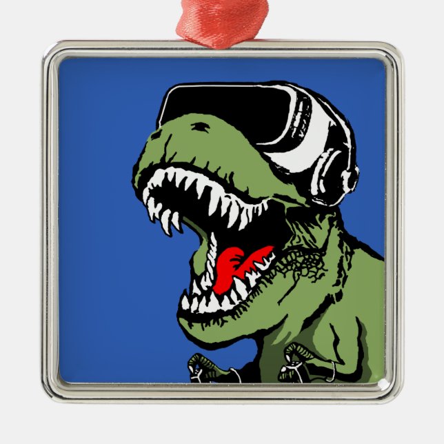 VR T-rex Metal Tree Decoration (Front)