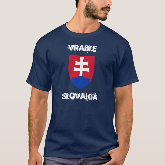 Vrable, Slovakia with coat of arms T-Shirt (Front)