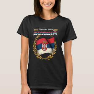 Vrnjacka Banja Serbia Souvenir Srbija Flag T-Shirt