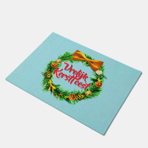 Vrolijk Kerstfeest Dutch Merry Christmas Doormat